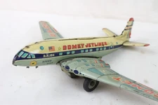 Vintage Comet Jetliner D.H.104 Tin Friction Toy Airplane Speed Bird Rare E.T. Co
