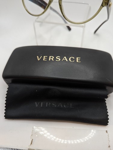 Versace MOD3267 5293 Cat Eye Transparent Green Women Eyeglasses 53 17 140 - Picture 2 of 7