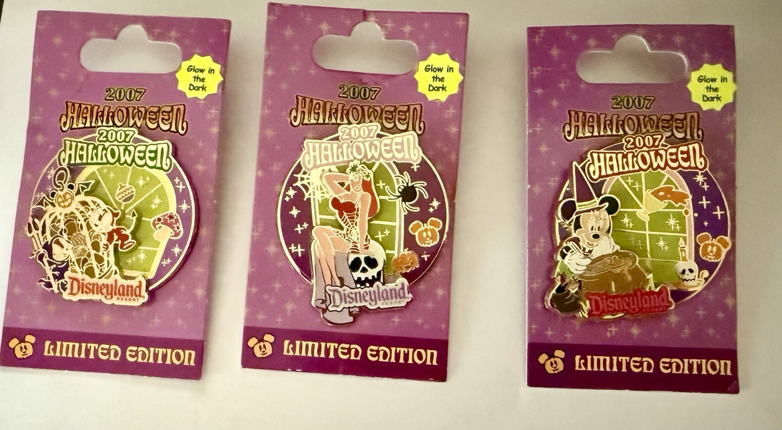 Disney 2007 Halloween pins LE 1000 