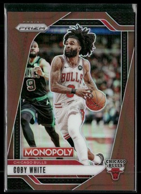2024-25 Panini Prizm Monopoly #11 Coby White Brown Prizms #/299