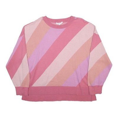 TIME & TRU Damen Pink Gestreift Pullover Rundhalsausschnitt Strick 2XL