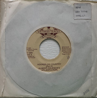 ALBERT COLEMAN'S ATLANTA POPS - HOOKED ON COUNTRY Pt1 b/w Pt2 7'' SINGLE VGC 1982
