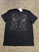 Nike NikeCourt Alex Eala Tennis T-Shirt Black Cotton Graphic Logo NWT UNISEX 2XL