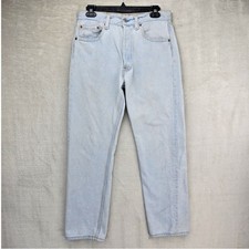 Vintage Levis 501 Jeans Mens 32x30 Fits 30x28 Blue Made USA 90s FLAWS 