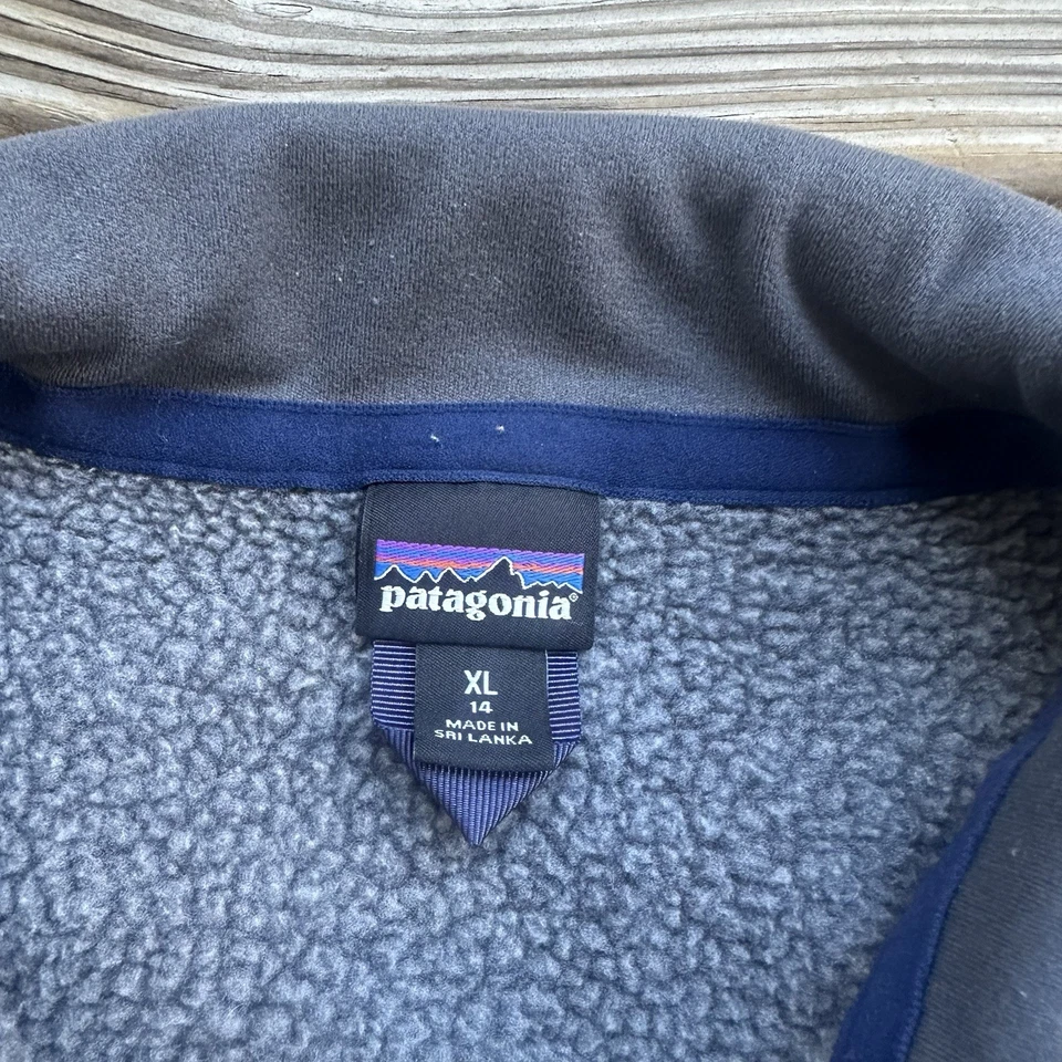 Suéter Gris Patagonia Better Cremallera Completa Chaqueta Talla Juvenil XL Foto 3 de 4