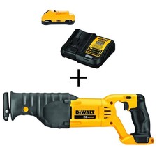 20V MAX Cordless Reciprocating Saw,(1) 20V MAX Compact Lithium-Ion 3.0Ah Battery