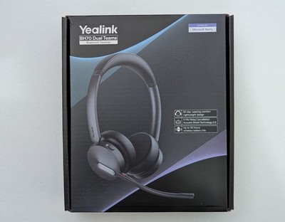 Yealink BH70 Wireless Bluetooth Headset Mic Noise Cancellation Teams Office USB