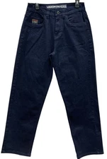 Vision Street Wear Relaxed Straight Jeans Men 31x31 Streetwear Skater HipHop Y2K