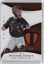 2015 Panini Immaculate Immaculate Swatches Prime /15 Buster Posey #24 0b0
