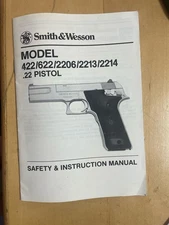 SMITH & WESSON 422/622/2206/2213/2214  pistol owners manual 1987
