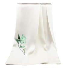 Luxurious Handcrafted Silk Scarf, 16 Momme Embroidery, 160x35cm, Elegant 4