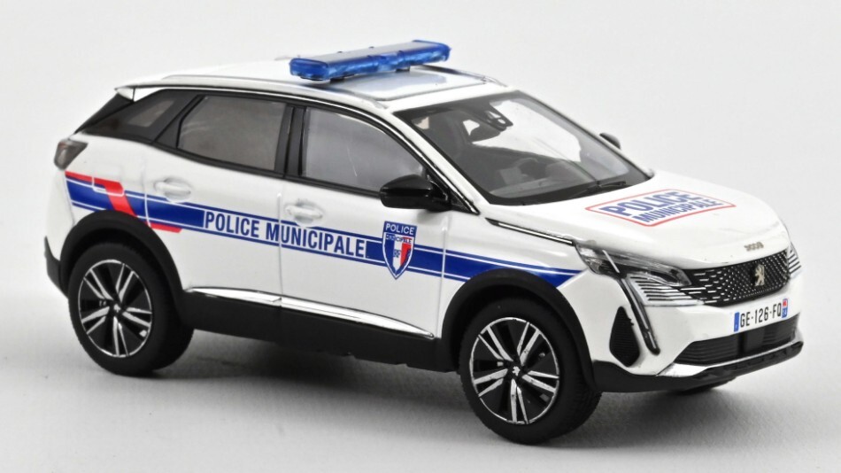Diecast model car scale 1:43 Norev PEUGEOT 3008 2023 MUNICIPAL POLICE
