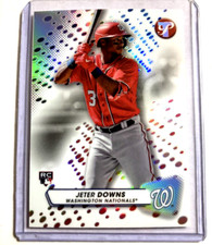 2023 Topps Pristine #218- JETER DOWNS Refractor Rookie RC Card.