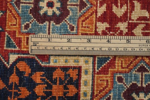 3 x 17 ft Red Mamluk Medallion Turkish Hand knotted Long Runner Rug - Picture 18 of 18