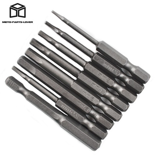 8 Pcs Metric mm Hex Head Allen Bit Set Quick Connect Shank Impact Driver Drill - Picture 6 of 20