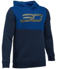Under Armour Boys Sweatshirt Hooded Top Cotton Colorblock Loose YLG Large