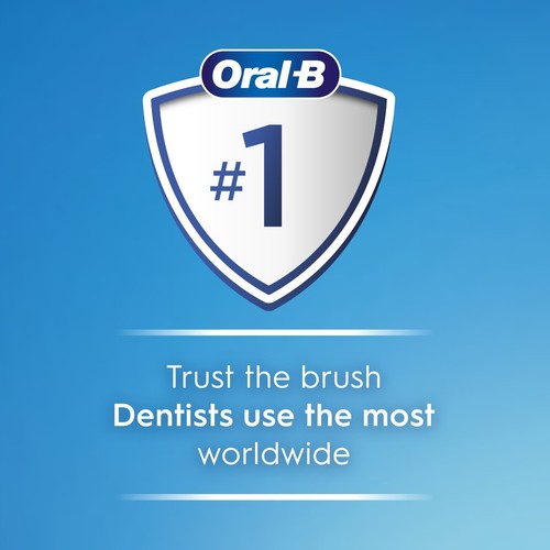 Oral-B Easy Clean Spazzolino da Denti a Batteria Compact Head, Nero, per Adulti e Bambini - Foto 2 di 4