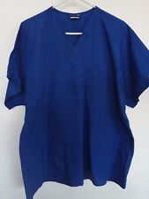 Cherokee Work Wear size L scrub top. Royal blue