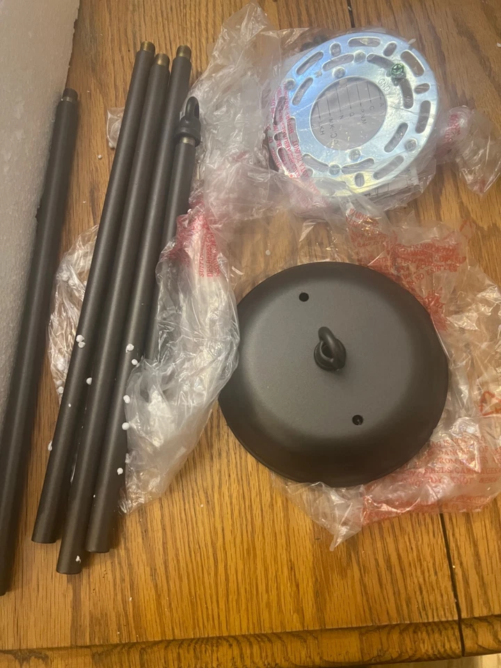 Lámpara de techo colgante Progress Lighting P500019-143 doble vidrio grafito Foto 2 de 3