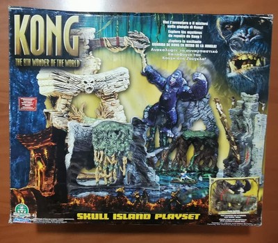2005 NIB Playmates Kong 8th Wonder of the World Skull Island Playset King Kong