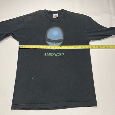 VTG Alienated Tee Shirt Mens Large Black Long Sleeve Biffle
