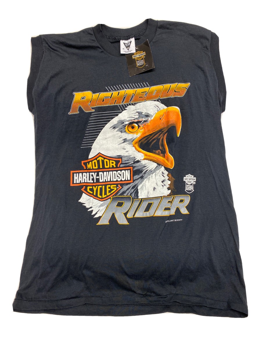 Deadstock Vintage 80s 90s Harley Davidson SSI T-Shirt Men