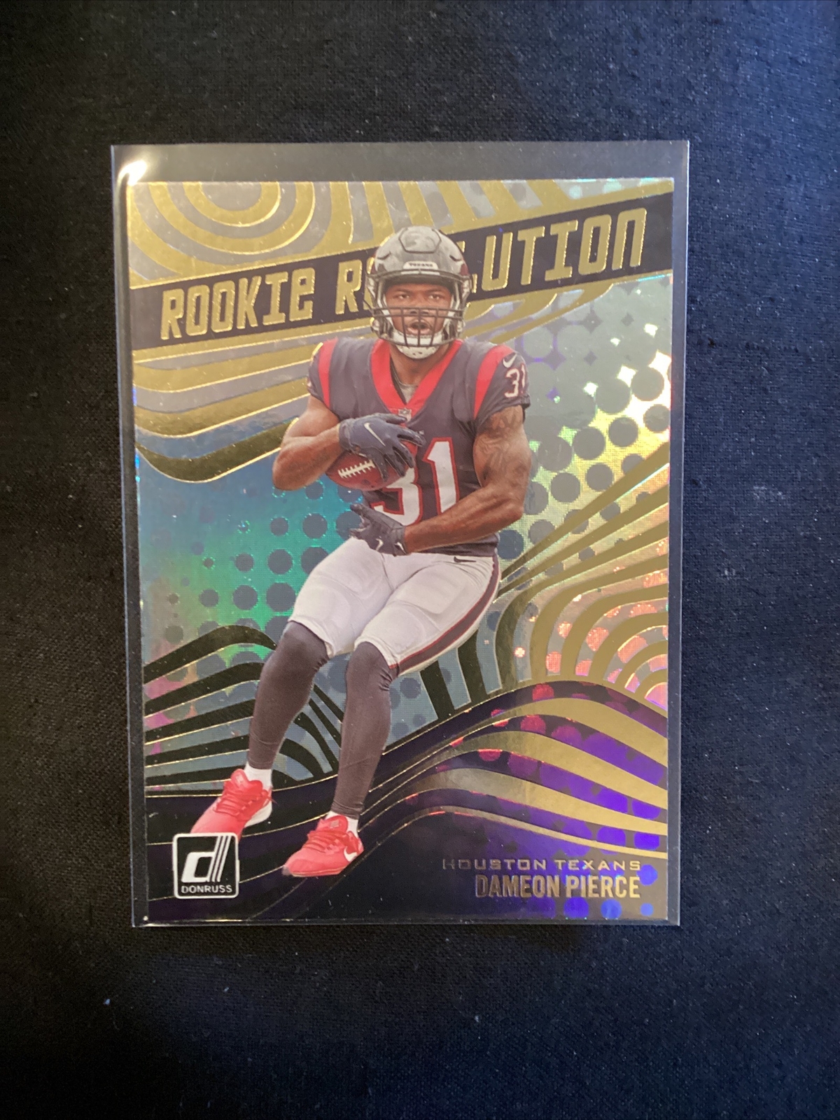 2022 Donruss Rookie Revolution Dameon Pierce #REV-39 RC Houston Texans. JT15