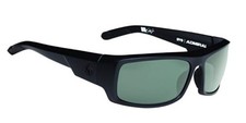 SPY optics Sunglasses Admiral Matte Black Happy Gray Green 672350374863