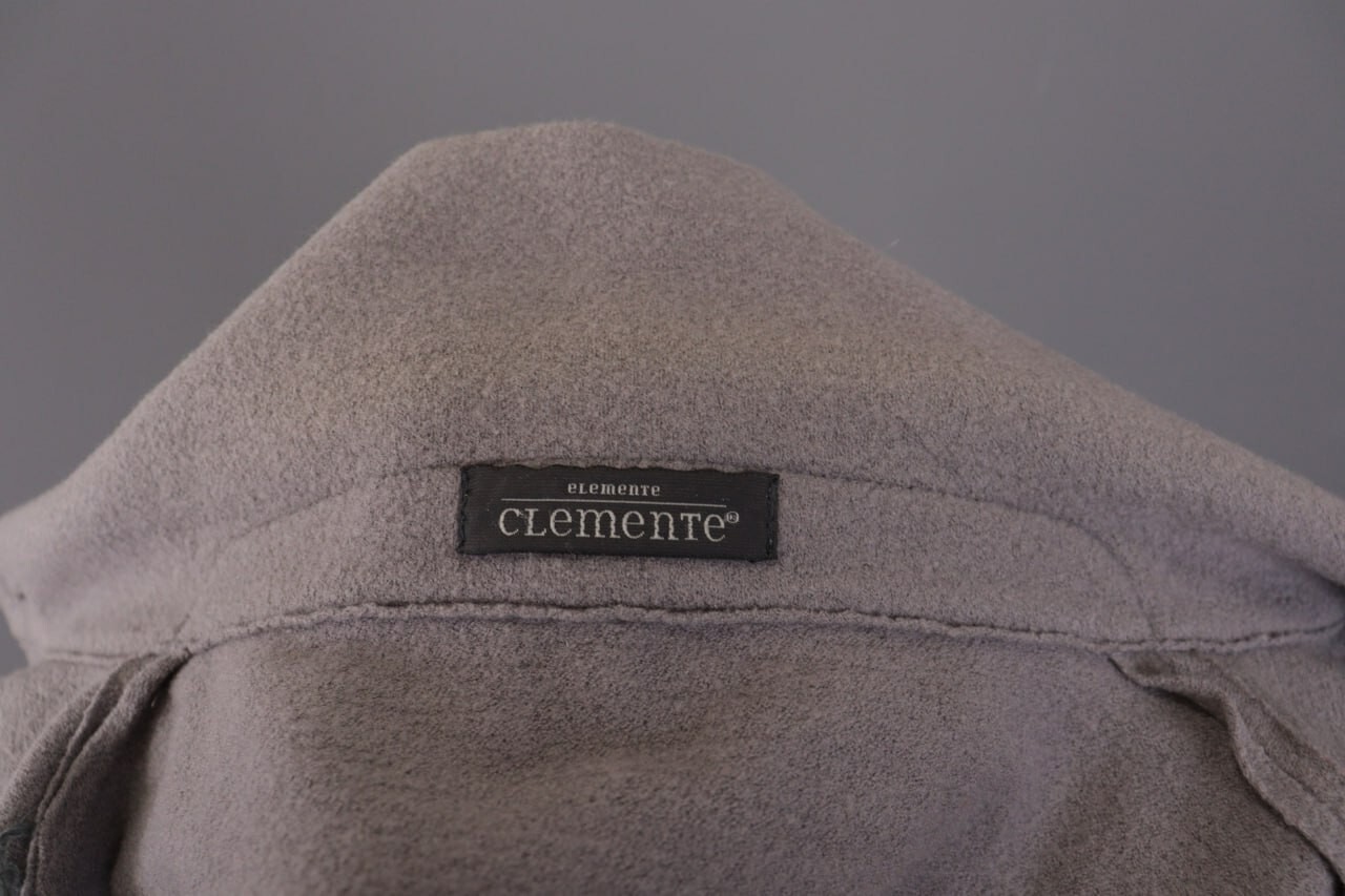 ELEMENTE CLEMENTE Gray Wool Knit Embroidered Sing… - image 13