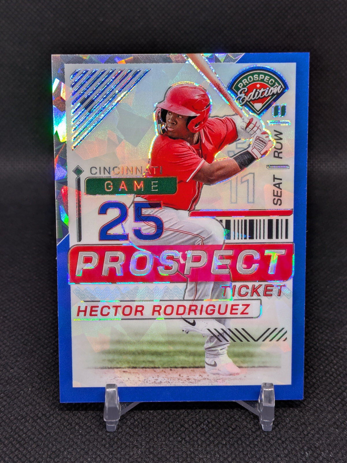 2024 Panini Prospect Edition - Hector Rodriguez #66 Blue Ice Prizm /299 (RC)