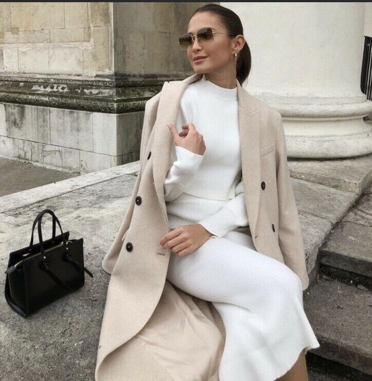 Zara sand sale coat