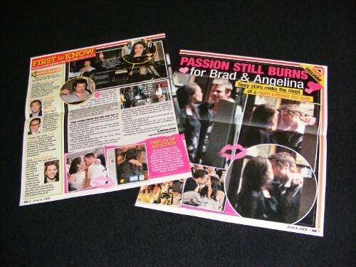 BRANGELINA magazine clippings Brad PITT Angelina JOLIE - Bild 6 von 24