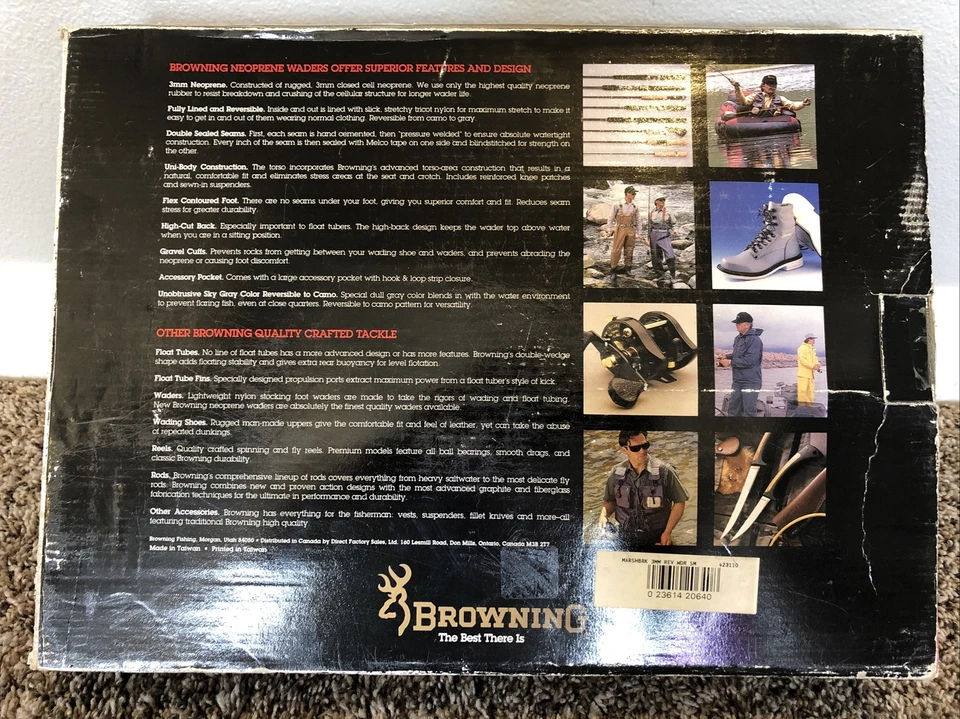 New Browning Marshbrook Fly Fishing Stockingfoot Reversible Waders Size S - Image 2 of 4