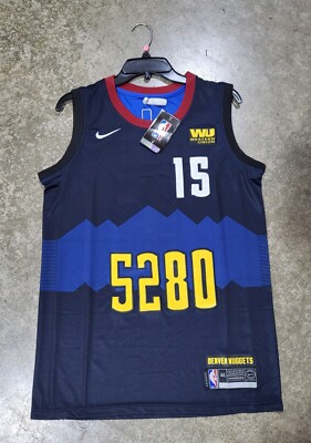 Denver Nuggets Nikola Jokic Blue Jersey 15 Adult 5280 in season
