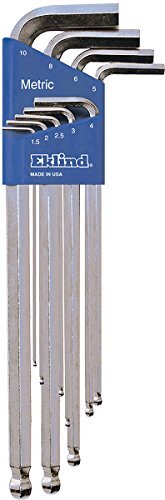 Combo de llave Allen Eklind 17322 bola brillante hexagonal llave en L - pulgada extra larga / mm - Imagen 3 de 5