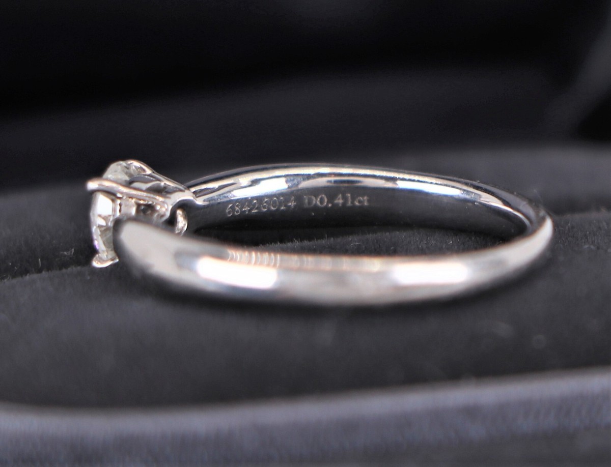 $4,100 Tiffany & Co Platinum Harmony I VS1 0.41ct Round