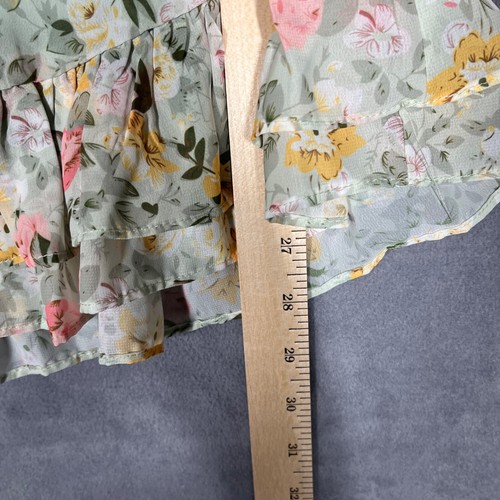 Saints + Secrets Womens Dress S Floral Off-Shoulder Ruffle Pastel Cottagecore - Picture 8 of 8