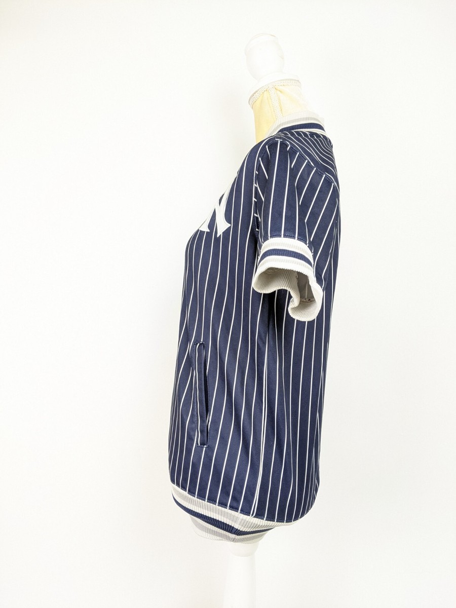 New York Yankees MLB 1/4 Zip Pinstripe Stitches Pullover
