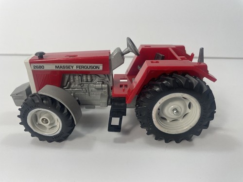 Vtg 1984 Massey Ferguson # 2680 Red Tractor Britains England 6" 1980s toy farm - Picture 12 of 18