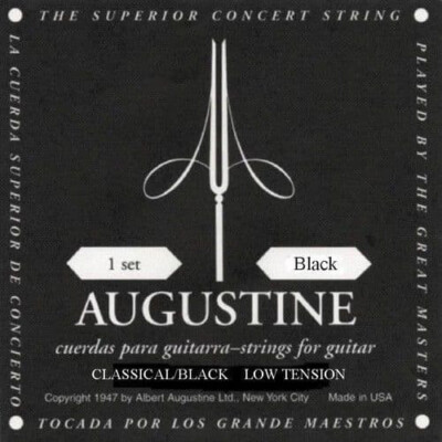 Augustine CLASSIC Black Label Low Tension klassische Gitarrensaiten