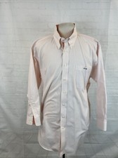 Paul Fredrick Men's Orange White Plaid Cotton Dress Shirt 18 - 33 98