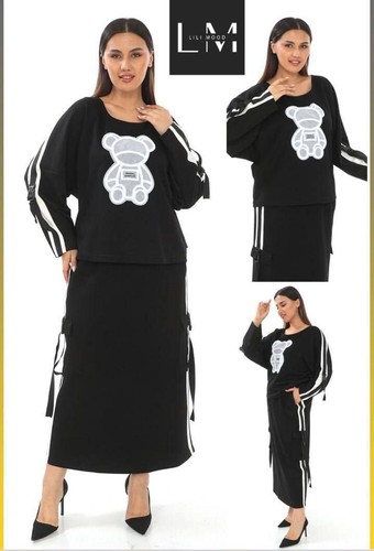 Dolares Damen Übergröße 2-Teiler Anzug 20/50 | Made in Turkey Elegantes Set - Bild 1 von 5