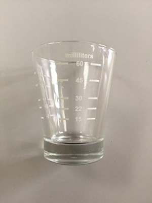 Doppelt Maßstab Kaffee / Espresso Shot Glas,15Ml - 60Ml & 14.2ml - 57ml (Eu Made