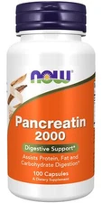 Now Foods Pancreatic Enzyme Supplement 200mg Digestive Support 100 Caps