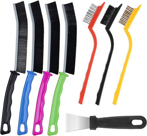 Hard Bristle Crevice Cleaning Brush Set - Multifunctional Gap Scrub Brushes for - Picture 11 of 12