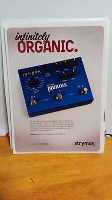 STRYMON MOBIUS GUITAR EFFECT 2012 PRINT AD 11 X 8.5.-