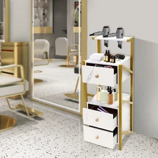 3 Drawers Salon Storage Cabinet Hair Styling Barber Station beauty shop Cabinet