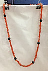COLORFUL NATURAL STONE NECKLACE ~ 35” ~ NO CLASP