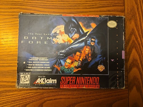Batman Forever (SNES Super Nintendo, 1995) Boxed