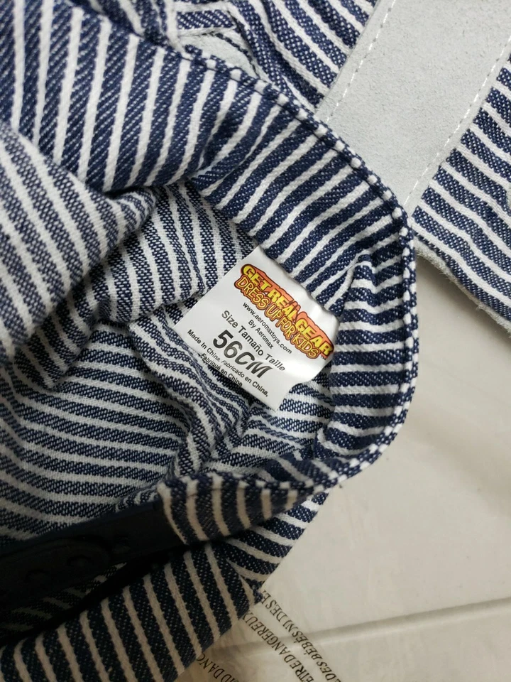 Aeromax jr. Traje de Ingeniero de Tren con Gorra y Accesorios Talla 4-6 Foto 4 de 4